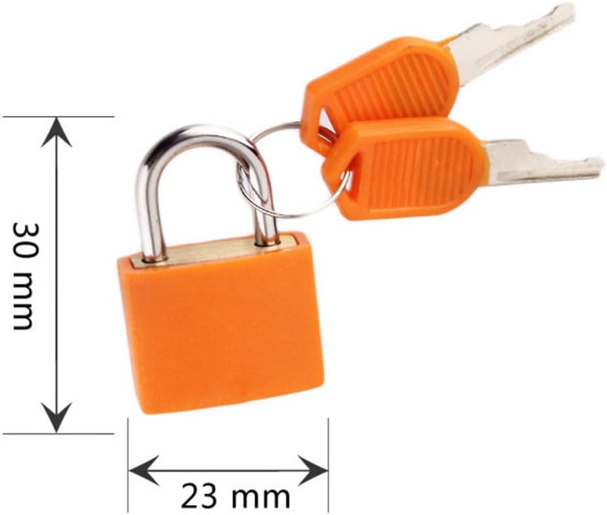 4 Pieces Suitcase Locks Small Luggage Padlocks Metal Padlocks Mini Keyed Padlock Luggage Lock Backpack Gym Locker with Keys, Multicolor