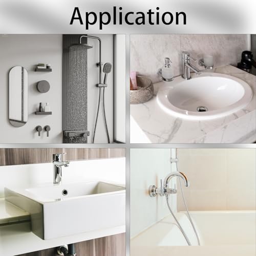 2 Pcs 0.67 Inch Hole Diameter Wall Split Flange, Plasitc Plumbing Cover Plates With Buckle Design, White Round Escutcheon Plate for Faucet Kitchen Toilet Air Conditioning Hole Decorative