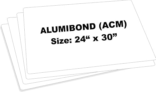 Miniatura 8 de Alumibond - Letrero de metal en blanco (paquete de 5), hecho de placa de chapa de Alumibond para crear letreros personalizados de metal o calle al