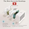 2 Pack Temperature Hygrometer Monitor, Indoor Thermometer and Humidity Sensor with App Notifications, Mini Bluetooth Thermometer Digital Device