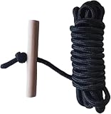 YBWYDH PR-20 Tree Pruner Rope Replacement Kit 20 Feet Long with Wooden Handle Compatible with Jameson Fiscar...