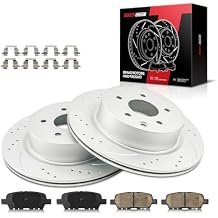 Torchbeam Rear Brakes and Rotors Kit Brake Pads Brake Rotors and Pads for Nissan 2009-2014 2016-2019 Maxima, INFINITI 2009-2013 G37 3.7L, INFINITI 2006 2008 G35,12" Automotive Replacement Brake kits