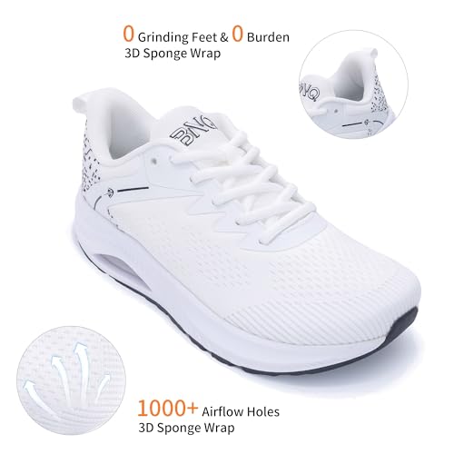 Womens Arch Support Walking Shoes Wide Toe Box Orthotic Sneakers Tennis Shoes for Plantar Fasciitis Pain Relief, Size 6-113