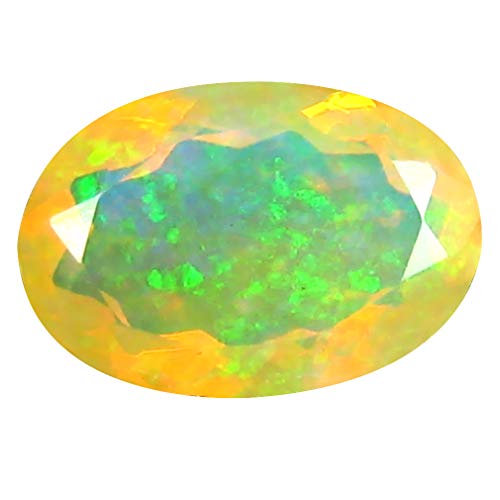 Opale arc-en-ciel éthiopienne non chauffée 2.28 ct pour joaillerie certifiée