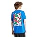 Adidas Men's Italy Fan Graphic T-Shirt, Blue, Small