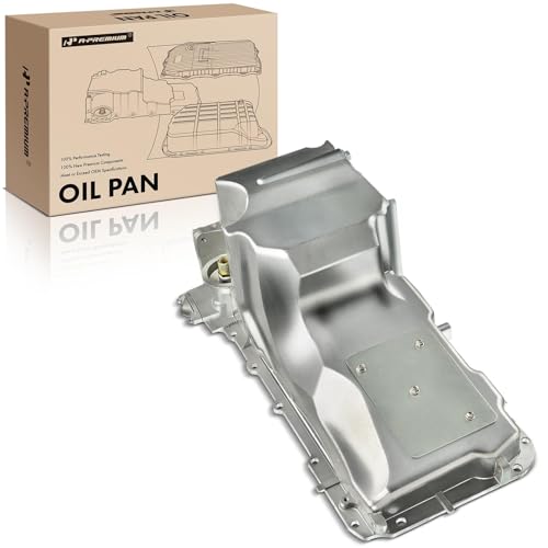 A-Premium Engine Oil Pan Sump with Drain Plug Compatible with Chevy Avalanche Express Silverado Suburban Tahoe & GMC Savana Sierra Yukon XL 1500/2500 & Cadillac Escalade ESV/EXT
