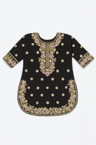 Image of FFION - Girls Salwar Suit with Dupatta Set - Elegant Embroidery Work Traditional Ethnic Wear I Festive Party Dress I Birthday Dress for Girls