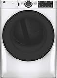 7.8 cu. ft. Smart Front Load Electric Dryer in White with Long Vent and Sanitize Cycle, Energy Star