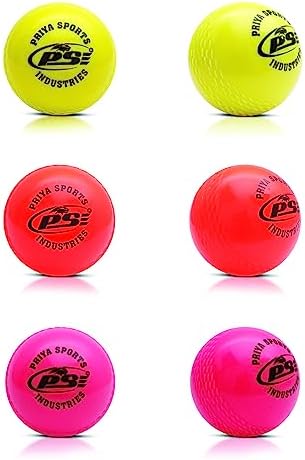 PSE Priya Sports Wind Ball PVC Ball Standard Multi Colour (Pack of 6) (WINDBALL6)