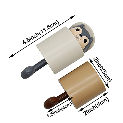 Maydahui 4Pcs Squirrel Shaped Adhesive Wall Hook Cute Cartoon Animal Wall Hooks For Kids Room Living Room Bedroom Home Decoration #TOP1