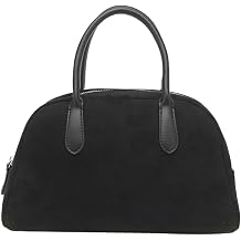 Trendy Suede Tote Bag for Women Retro Top Handle Purse Shoulder Bag Minimalist Fall Winter Suede Handbag