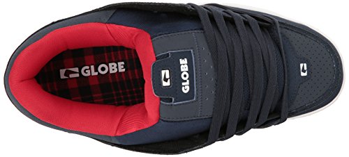 Image of Globe Mens Fusion Skate Shoes, Navy /Red, 14 M US