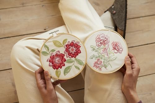 DMC Mindful Making The Calming Carnations Embroidery Duo Kit (TB163) - alternate view 2 of 2