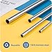 Prurex 4-Pack Stainless Steel Straw Set - 215mm (8.5