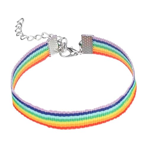 YOGAZEN - YOGAZEN LGTB Armband aus Stoff, Regenbogen Armband, LGBT-Flagge, Gay Pride, regenbogenfarbenes Band, für Männer, Frau, Paar, Regenbogen Partyeintritt accessoires