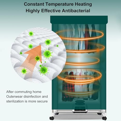 Draagbare Droger, 1100 W Elektrische Wasdroger, Verwarmde Wasdroger voor Thuis en Appartementen, Energiezuinig - Image 4