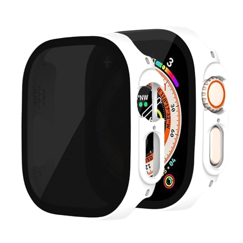 Gaostone (�K�I�X�g�[��) 2���p�b�N Apple Watch Ultra 3(2025)/Ultra 2/Ultra 49mm�p �v���C�o�V�[�X�N���[���v���e�N�^�[�P�[�X �n�[�hPC ���h�~ [�`�����h�~] 9H�����K���X�ی�J�o�[ iWatch