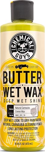 Chemical Guys, Butter Wet Wax, Deep Wet Shine Liquid Car Wax, Banana, 16 oz