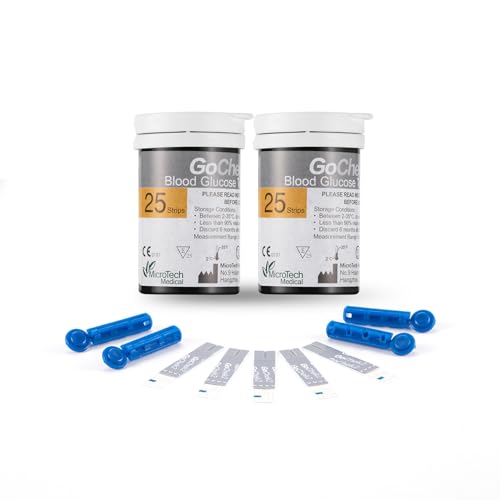 GoChek2 50 tiras de prueba y 50 lancetas