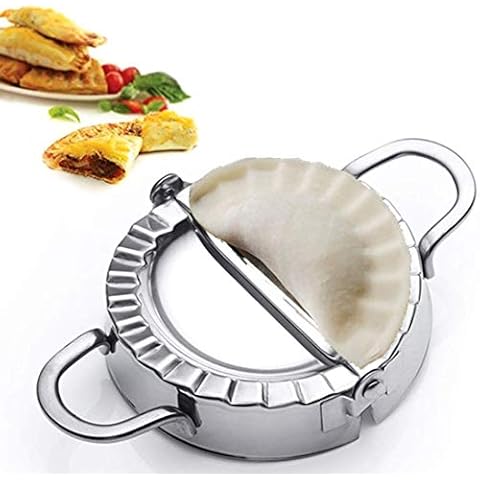 Best Utensils Stainless Steel Ravioli Mould Pierogi Dumpling Maker Wrapper Pastry Dough Cutter Kitchen Accessories (S-7.6CM) Cover
