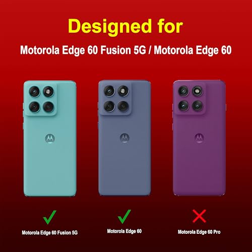 Image of amazon basics Back Case Cover for Motorola Edge 60 Fusion 5G | Compatible for Motorola Edge 60 Fusion 5G Back Cover | Liquid Silicon Magic Case with Camera Protection | Red
