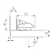 4 x SO-TECH® Bisagra para Atornillar sobre el Frente Mueble 104 x...