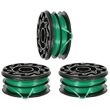 Eyoloty DF-080 Replacement Trimmer Spool Line 0.080' 30Ft Compatible with Black Decker GH2000 GH1000 GH1100 String Trimmer Weed Eater,DF-080-BKP Auto Feed Replacement Dual Line 3-Pack