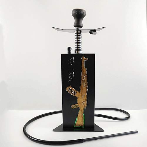 JYXZM 63cm Shisha Set Wasserpfeife Set Komplet Single Schlauch LED Shisha mit waschbarem Zubehör zum Rauchen