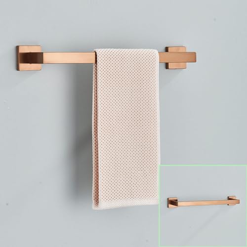 Juego de accesorios de baño de oro rosa cepillado, ganchos de acero inoxidable, toallero, soporte para papel higiénico, artículos esenciales de baño de lujo, decoración moderna para el hogar