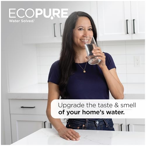 Image of EcoPure EPINL30 5-Year In-Line Refrigerator Water Filter - Universal Fit for Most Fridges, Ice Makers, RVs & Boats - Reduces Chlorine Taste & Odor - Easy DIY Install with 1 /4 inch Fittings
