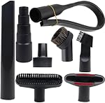 8 Pcs Household Cleaning Vacuum Cleaner Attachments for Shop Vac Accessories - 2 1/2" to 1 1/4" Vacuum Hose Adapter, 1 7/8" to 1" Adapter for Shop Vac, 1 1/4" Vacuum Brush Flexible Crevice Tool