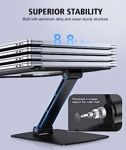 Laptop-Stand-Adjustable-Height-Ergonomic-Portable-Laptop-Holder-Riser-for-Desk-Aluminum-Foldable-Computer-Notebook-Stand-Compatible-with-MacBook-Air-Pro-Dell-XPS-HP-10-16-Black