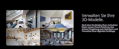 Matterport Pro2 3D 360-Kamera zum Erstellen professioneller virtueller 3D-Rundgang Erlebnisse mit 360 Ansichten und 4K-Fotografie für Immobilien, virtuelle Rundgänge, Ingenieurwesen, Architektur