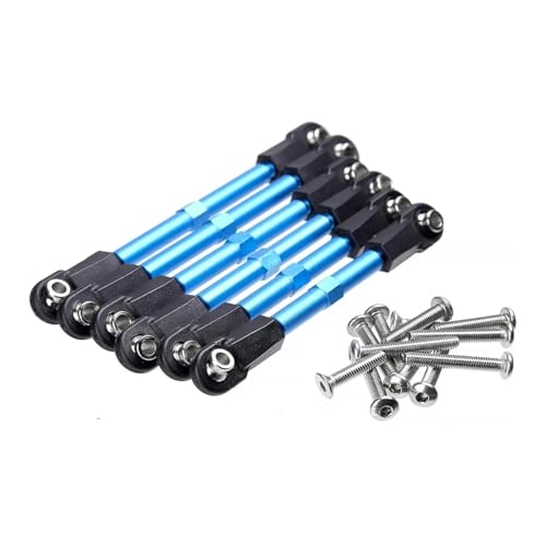 RC�J�[���i For Traxxas For Slash/Rustler/Hoss/Stampede/Bandit 2WD/4X4 1/10 �����\�ȃA���~�^�[���o�b�N���L�����o�[�����N W/���b�h�G���h(Blue)