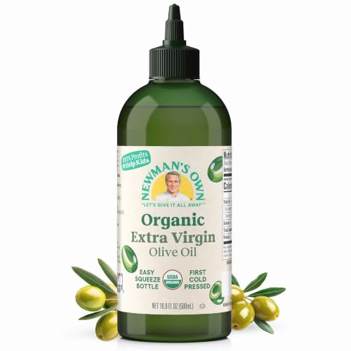 Newman's Own Organic Extra Virgin Olive Oil, 16.9 oz Squeeze Bott...