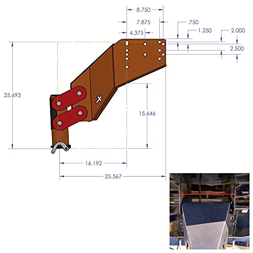 Gen-Y Gh-8045 Executive Torsion-Flex Manual Latch Fifth Wheel To Gooseneck - 2 5/16" Coupler, 1.5K - 3.5K Pin Weight, 21K Towing Capacity - Check Fitment Chart #TOP4