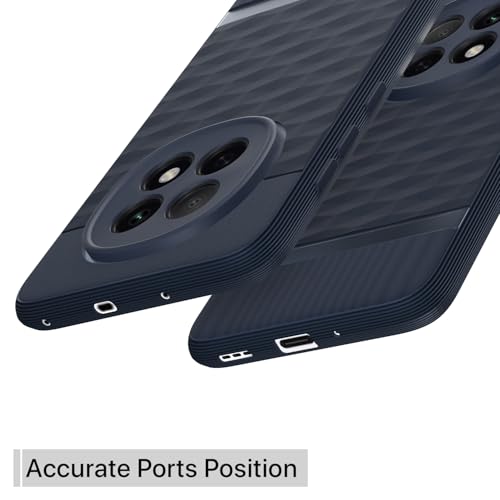 Image of Pikkme Back Cover for Oppo F29 5G Camera Protection 3D Hexa Cube Design Silicone Protective Bumper Case (Blue)