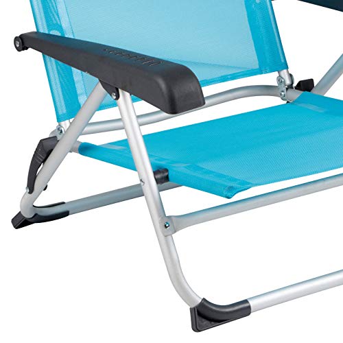 Red Mountain Deluxe Sdraio Pieghevole Da Spiaggia, Colore: Blu - 8