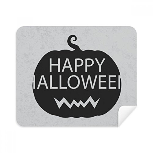Écran cleaner Halloween noir en suède pour éliminer les traces de doigts x2