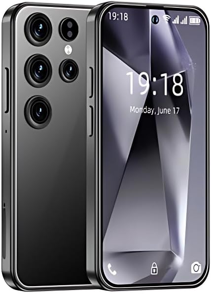 S25 Ultra Mini Mobile, Small Finger Size Smartphone, 4 inch size, 8 GB RAM, 512 ROM, Small Pocket Size Phone, Triple HD+ Dynamic AMOLED Super Speed Dual Pixel 50MP, Black