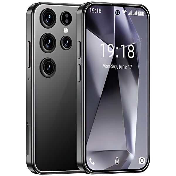 S25 Ultra Mini Mobile, Small Finger Size Smartphone, 4 inch size, 8 GB RAM, 512 ROM, Small Pocket Size Phone, Triple HD+ Dynamic AMOLED Super Speed Dual Pixel 50MP, Black