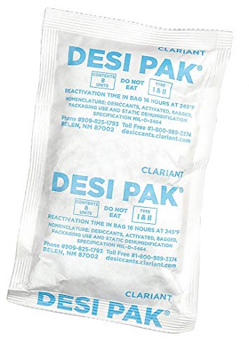 Desiccant, 8in. L, 5in. W, 8 oz., PK300