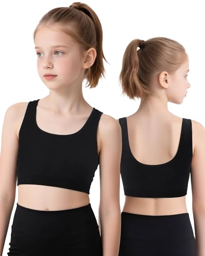 iMucci Girls U-Shaped Sports Bra with Removable Pads