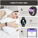 Smart Watch for Men Women, 1.38'' Smart Watches (Answer/Make Call), Fitness Tracker with Heart Rate/Sleep Monitor, IP68 Waterproof Activity Tracker, Pedometer for Android iOS(Black)
