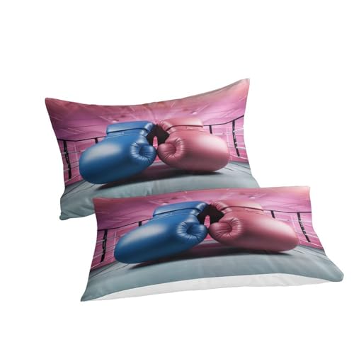 Housse de couette 220x240 gant de boxe avec parure de lit 3 pièces - 5