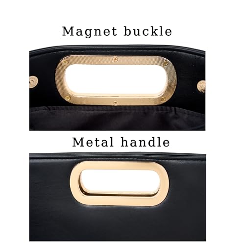 Image of Women's Woven Evening Bag Casual Leather Shoulder Handbag Fashion Clutch Purse