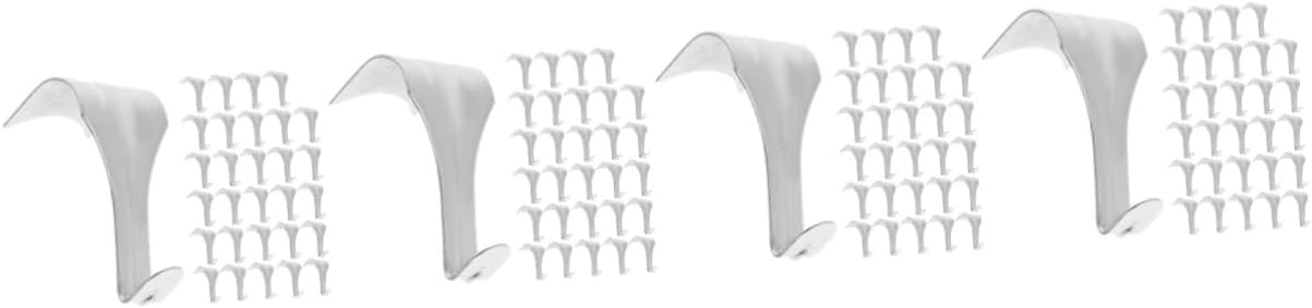 Homoyoyo 120pcs Heavy Duty Picture Rail Hooks Smooth for Hanging for Photos Artwork and Gallery Displays Wall Hangers for Easy Installation