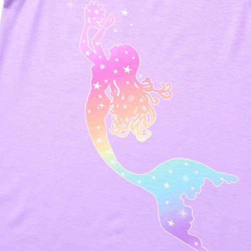 Jxstar Matching Girls&Doll Nightgowns Pajamas Princess Sleepwear Flutter Sleeve Night Dresses3