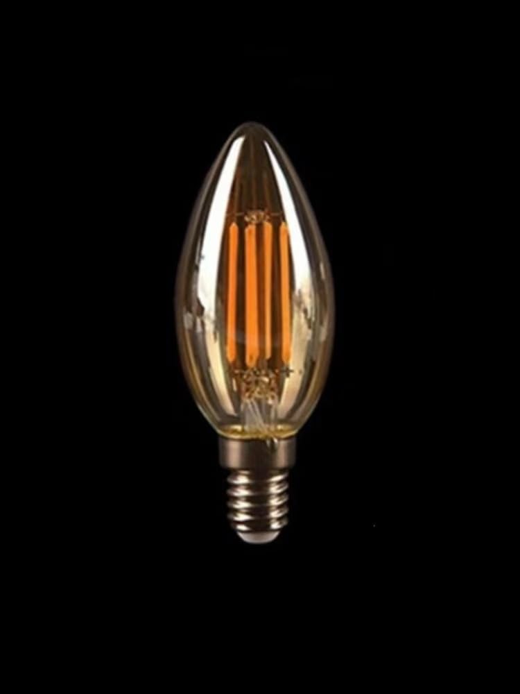 10 Stück C35 4W 6W LED Filament Dimmbar Kerzenlampe 220V 110V E12 E14 E27 Kronleuchter Kerzenhalter Basis Flammenform Lampe (C35 2700K,E14 110V_YES_6W)