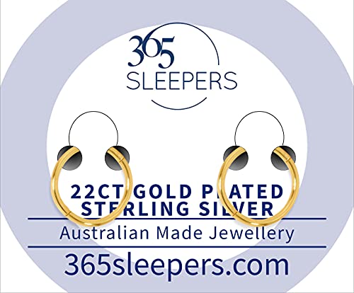 365 SLEEPERS Sterling Silver 8mm - 12mm Hinged Hoop Nose Helix Tragus Lip Ear Septum Ring Sleeper Earrings - Hand Made In Australia - Nickel Free Hypoallergenic2